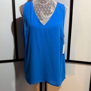 Nine West  Blue Sleeveless Top
